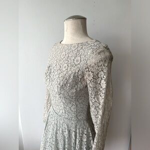 Vintage Pale blue lace swing dress - as is